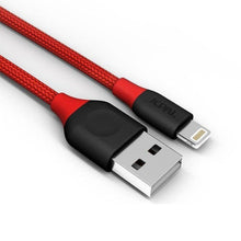 Заредете изображение във визуализатора на галерията – Кабел Jcpal linx flexlink за iPhone  lightning  1.8 m  червен - само за 46.4 лв
