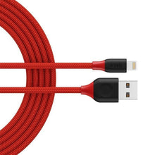 Заредете изображение във визуализатора на галерията – Кабел Jcpal linx flexlink за iPhone  lightning  1.8 m  червен - само за 46.4 лв
