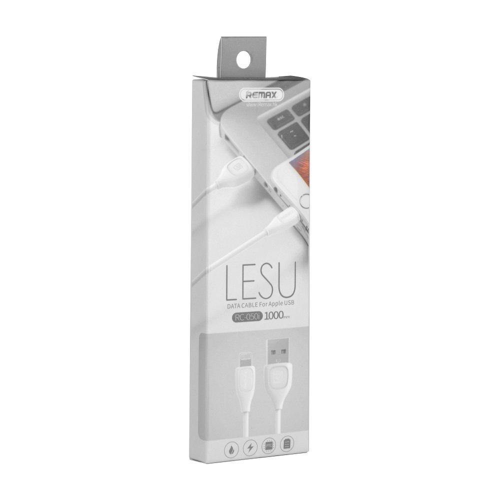 кабел usb remax for iPhone lightning 8-pin rc-050i cooperate white - TopMag