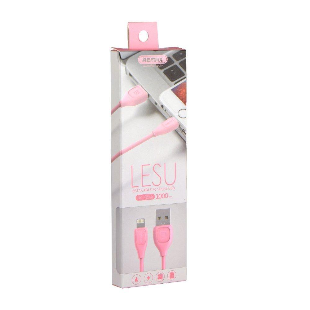 кабел usb remax for iPhone lightning 8-pin rc-050i for for iPhone lightning 8-pin pink - TopMag