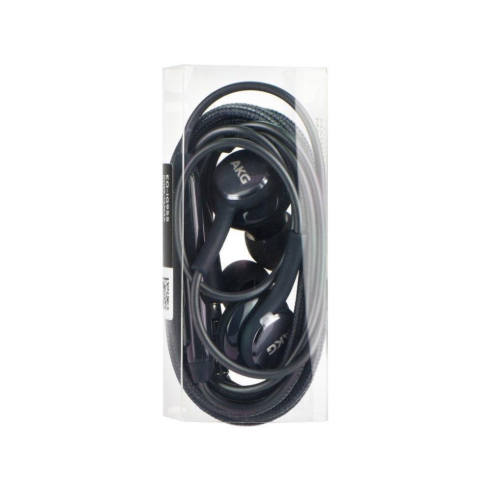 Оригинален stereo headset samsung (akg) eo-ig955 galaxy s8/8+ 3.5 mm черен без опаковка - само за 30.4 лв