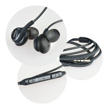 Заредете изображение във визуализатора на галерията – Оригинални слушалки Samsung (AKG) EO-IG955 с аудио жак 3.5 mm черен - TopMag
