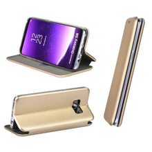 Заредете изображение във визуализатора на галерията – Калъф тип книга forcell elegance за huawei mate 20 lite златен - TopMag
