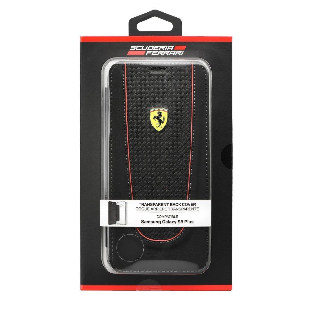 Оригинален тип книга ferrari fepiflbkts8lbk - samsung galaxy s8 plus черен - само за 45.4 лв