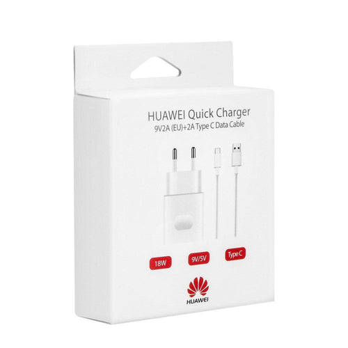 Оригинално зарядно huawei ap32 бързо charger 9v/5v 2a usb-c / usb-c бял blister - само за 34.5 лв