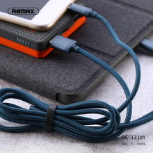 Заредете изображение във визуализатора на галерията – REMAX cable USB 3in1 Gition (Light + Typ C + Micro) RC131th blue
