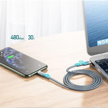 Заредете изображение във визуализатора на галерията – REMAX cable for iPhone Lightning 8-pin Sury 2 series Power Delivery 18W Fast Charging  RC-009 silver
