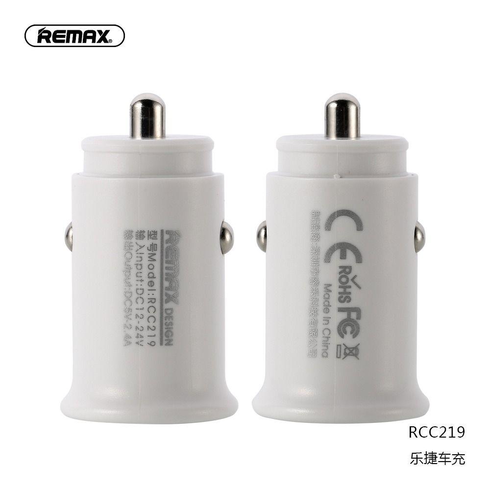 REMAX car charger ROKI 2xUSB 2,4A RCC219 white
