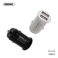 Заредете изображение във визуализатора на галерията – REMAX car charger ROKI 2xUSB 2,4A RCC219 white
