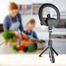 Заредете изображение във визуализатора на галерията – Selfie stick LED RING tripod + remote control black SSTR-18

