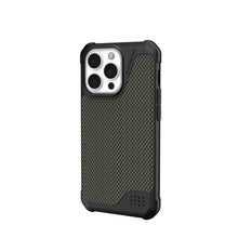 Заредете изображение във визуализатора на галерията – ( UAG ) Urban Armor Gear case Metropolis LT for IPHONE 13 PRO green kevlar
