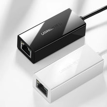 Заредете изображение във визуализатора на галерията – Ugreen external network adapter RJ45 - USB 2.0 100 Mbps Ethernet black (CR110 20254)
