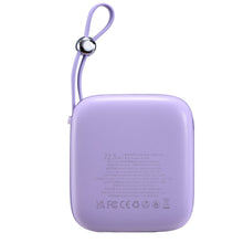 Заредете изображение във визуализатора на галерията – Joyroom powerbank 10000mAh Jelly Series 22.5W with built-in Lightning cable violet (JR-L003)
