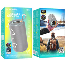 Заредете изображение във визуализатора на галерията – Borofone Portable Bluetooth Speaker BR37 Noble dark grey
