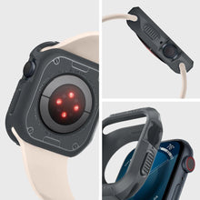 Заредете изображение във визуализатора на галерията – Spigen Rugged Armor Case with Strap for Apple Watch 4/5/6/7/8/9/SE (44/45mm) - Dark Gray
