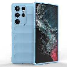 Заредете изображение във визуализатора на галерията – Magic Shield Case for Samsung Galaxy S23 Ultra flexible armored cover light blue
