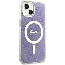 Заредете изображение във визуализатора на галерията – Guess GUHMP14MH4STU iPhone 14 Plus 6.7" purple/purple hardcase 4G MagSafe
