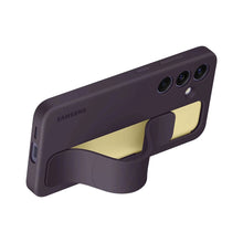 Заредете изображение във визуализатора на галерията – Samsung Standing Grip Case EF-GS921CEEGWW with holder / stand for Samsung Galaxy S24 - dark purple
