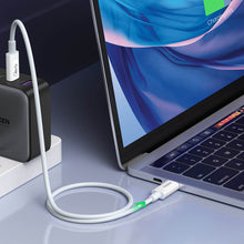 Заредете изображение във визуализатора на галерията – Ugreen cable USB4 40Gb/s USB-C - USB-C PD 100W 0.8m white (US506)
