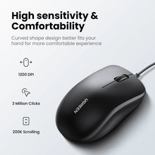 Заредете изображение във визуализатора на галерията – Ugreen MK003 wired keyboard and mouse set - black
