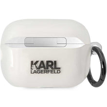 Заредете изображение във визуализатора на галерията – Karl Lagerfeld KLAP2HNCHTCT Airpods Pro 2 cover transparent Ikonik Choupette
