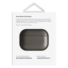 Заредете изображение във визуализатора на галерията – Uniq case Glase AirPods Pro 2 smoke/glossy smoke gen
