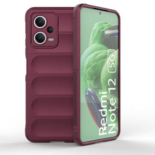 Заредете изображение във визуализатора на галерията – Magic Shield Case Cover for Xiaomi Redmi Note 12 5G / Poco X5 5G Flexible Armor Cover Burgundy
