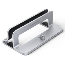 Заредете изображение във визуализатора на галерията – Ugreen Aluminum Vertical Stand Holder Stand for MacBook Laptop Tablet Silver (20471 LP258)

