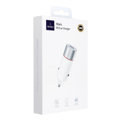 WiWU - Car Charger Mars Series Wi-QC021 30W PD+QC 1xUSB C - white