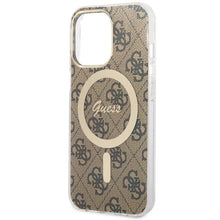 Заредете изображение във визуализатора на галерията – Original Case GUESS hardcase 4G MagSafe GUHMP13LH4STW for Iphone 13 Pro brown

