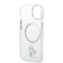 Заредете изображение във визуализатора на галерията – Karl Lagerfeld KLHMP14MHNKCIT iPhone 14 Plus 6.7" hardcase transparent Iconic Karl&amp;Choupette Magsafe
