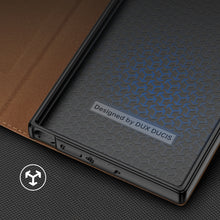 Заредете изображение във визуализатора на галерията – Dux Ducis Skin X2 case Samsung Galaxy S23 Ultra flip case wallet stand brown
