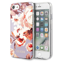 Заредете изображение във визуализатора на галерията – Guess GUHCI8PCUTRFL02 iPhone 7/8/SE 2020 / SE 2022 lilac/lilac N°2 Flower Collection Shiny
