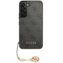 Заредете изображение във визуализатора на галерията – Guess GUHCS23SGF4GGR S23 S911 grey/grey hardcase 4G Charms Collection
