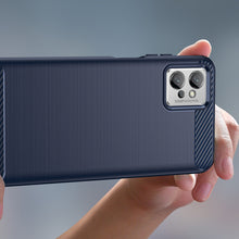 Заредете изображение във визуализатора на галерията – Carbon Case for Xiaomi Poco F4 5G flexible silicone carbon cover blue
