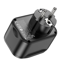 Заредете изображение във визуализатора на галерията – Hoco charger multifunctional charger type c pd20w + 2x usb qc3.0 3a + socket ns3 black
