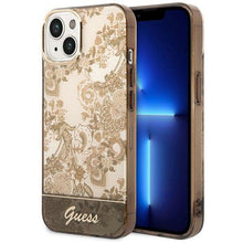 Заредете изображение във визуализатора на галерията – Original faceplate case guess guhcp14mhgplhc for iphone 14 plus (iml electro cam tdj / ochre)
