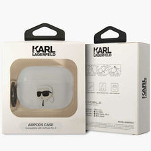 Заредете изображение във визуализатора на галерията – Karl Lagerfeld KLAP2HNIKTCT Airpods Pro 2 cover transparent Ikonik Karl Lagerfeld
