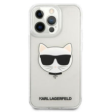Заредете изображение във визуализатора на галерията – Karl Lagerfeld KLHCP13XCTR iPhone 13 Pro Max 6,7" hardcase transparent Choupette Head
