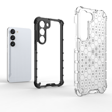 Заредете изображение във визуализатора на галерията – Honeycomb case for Samsung Galaxy S23 armored hybrid cover blue

