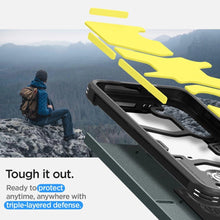 Заредете изображение във визуализатора на галерията – Spigen Tough Armor case for Samsung Galaxy S24+ - dark green
