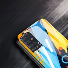 Заредете изображение във визуализатора на галерията – Color Glass Case Durable Cover with Tempered Glass Back and camera cover Samsung Galaxy A51 pattern 1
