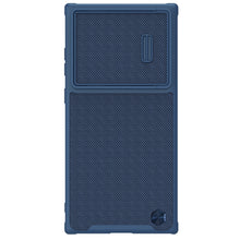 Заредете изображение във визуализатора на галерията – Nillkin Textured S Case for Samsung Galaxy S22 Ultra armored cover with camera cover blue
