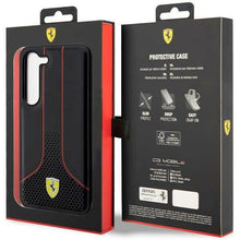 Заредете изображение във визуализатора на галерията – Ferrari FEHCS23SPCSK S23 S911 black/black hardcase Perforated 296 P
