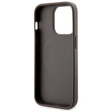 Заредете изображение във визуализатора на галерията – Guess GUHMP14XP4RPSW iPhone 14 Pro Max 6.7" brown/brown hardcase 4G Printed Stripes MagSafe
