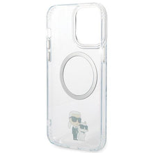 Заредете изображение във визуализатора на галерията – Karl Lagerfeld KKLHMP13XHNKCIT iPhone 13 Pro Max 6.7" hardcase transparent Iconic Karl&amp;Choupette Magsafe
