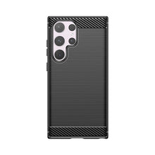 Заредете изображение във визуализатора на галерията – Carbon Case for Samsung Galaxy S24 Ultra Flexible Silicone Carbon Cover - Black

