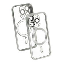 Заредете изображение във визуализатора на галерията – Metallic Magsafe Case for Iphone 13 Pro Silver
