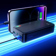 Заредете изображение във визуализатора на галерията – Joyroom power bank 30000mAh Dazzling Series 12W black (JR-T018)
