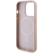Заредете изображение във визуализатора на галерията – Original Case GUESS hardcase Saffiano MagSafe GUHMP15XPSAHMCP for Iphone 15 Pro Max pink
